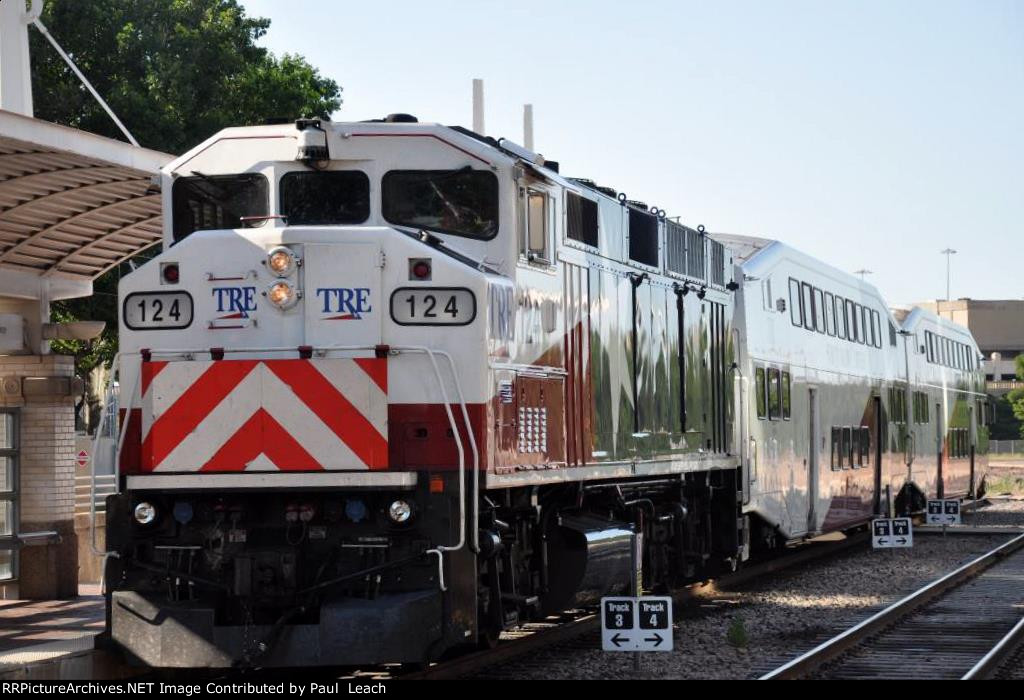 Commuter waits at the station